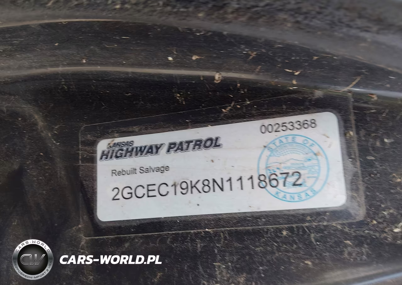1992 Chevrolet Gmt-400 C1500 VIN:2GCEC19K8N1118672 - 9
