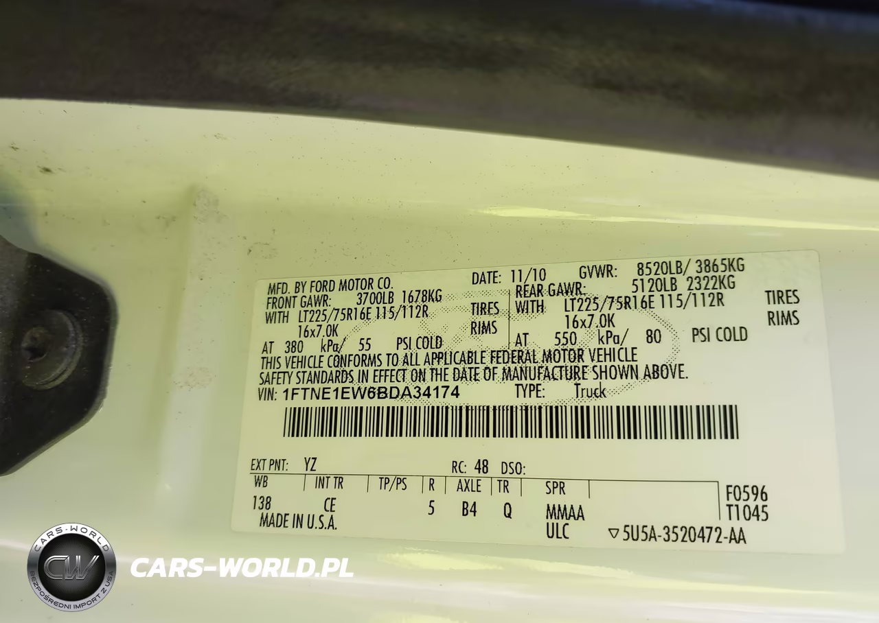 2011 Ford E-150 Commercial VIN:1FTNE1EW6BDA34174 - 9