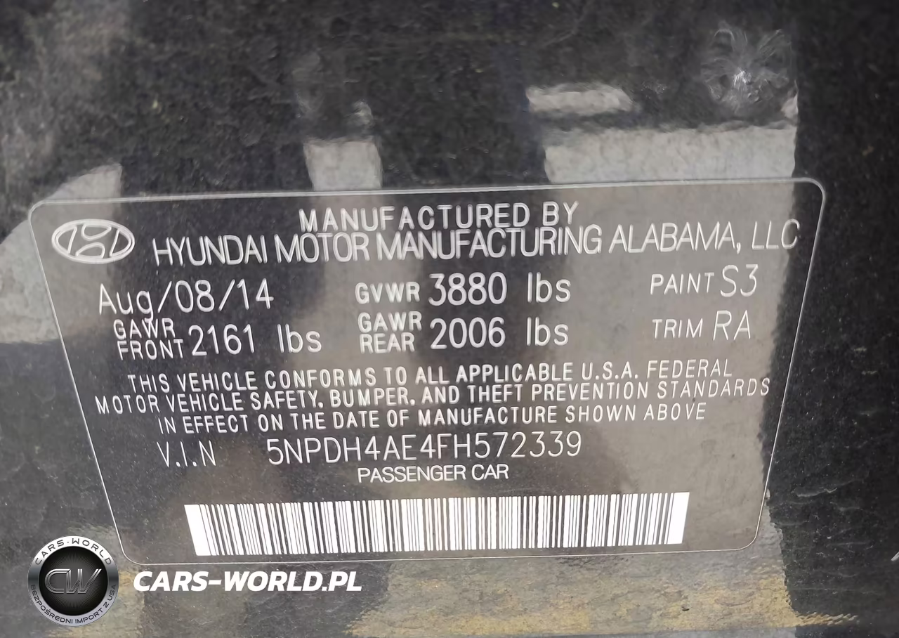 2015 Hyundai Elantra Se VIN:5NPDH4AE4FH572339 - 9