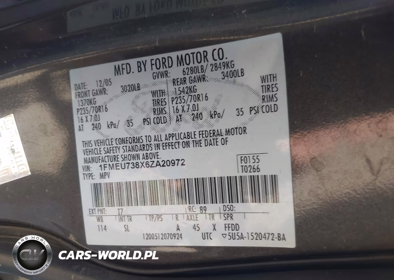 2006 Ford Explorer Xlt VIN:1FMEU738X6ZA20972 - 9