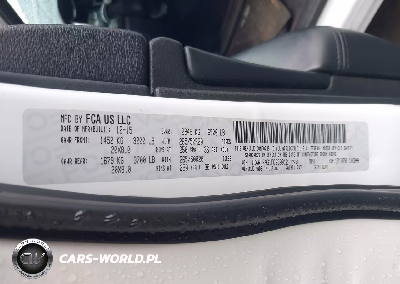 2015 Jeep Grand Cherokee Altitude VIN:1C4RJFAG1FC230012 - 9