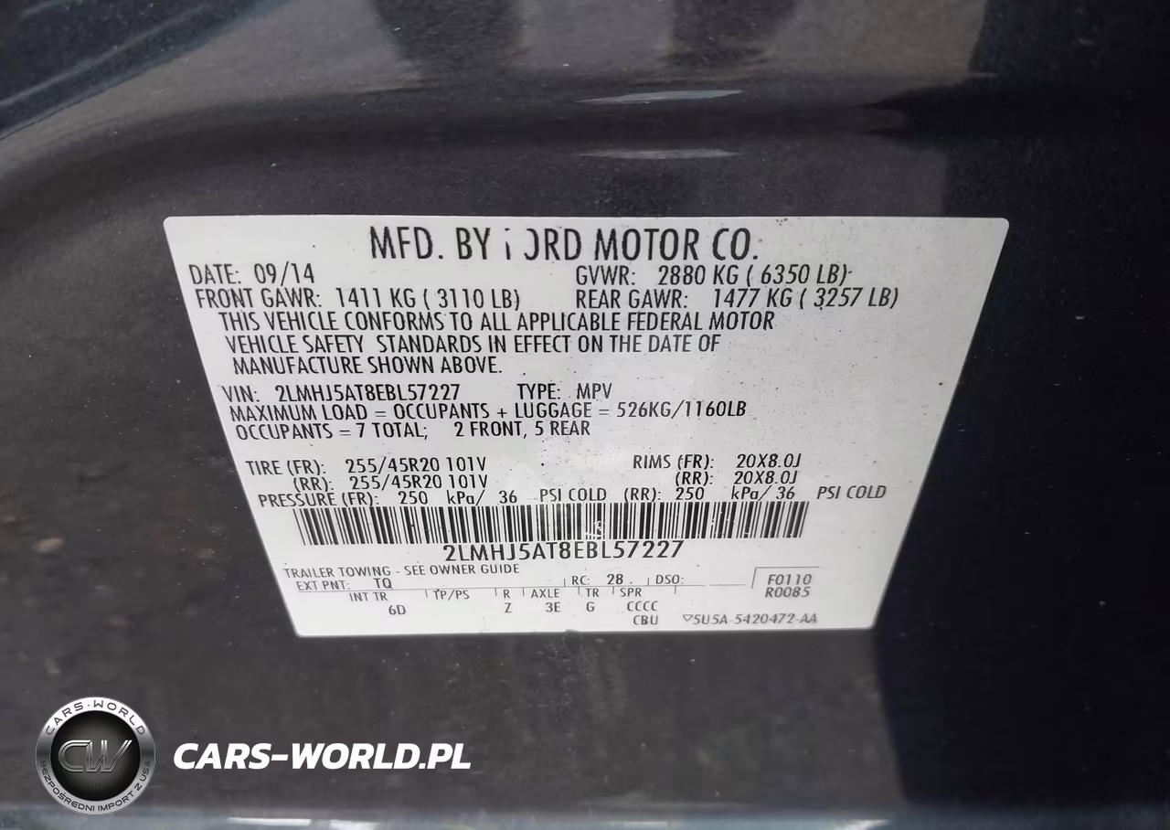 2014 Lincoln Mkt Ecoboost VIN:2LMHJ5AT8EBL57227 - 9