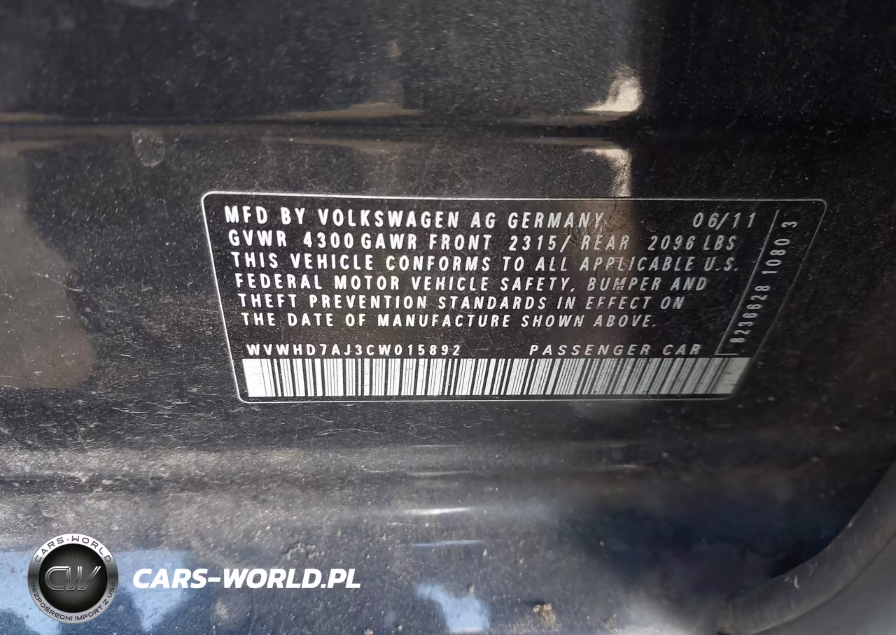 2012 Volkswagen Gti 4-Door VIN:WVWHD7AJ3CW015892 - 9