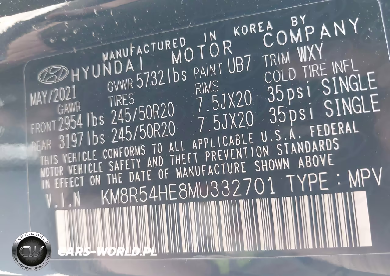 2021 Hyundai Palisade Limited VIN:KM8R54HE8MU332701 - 9