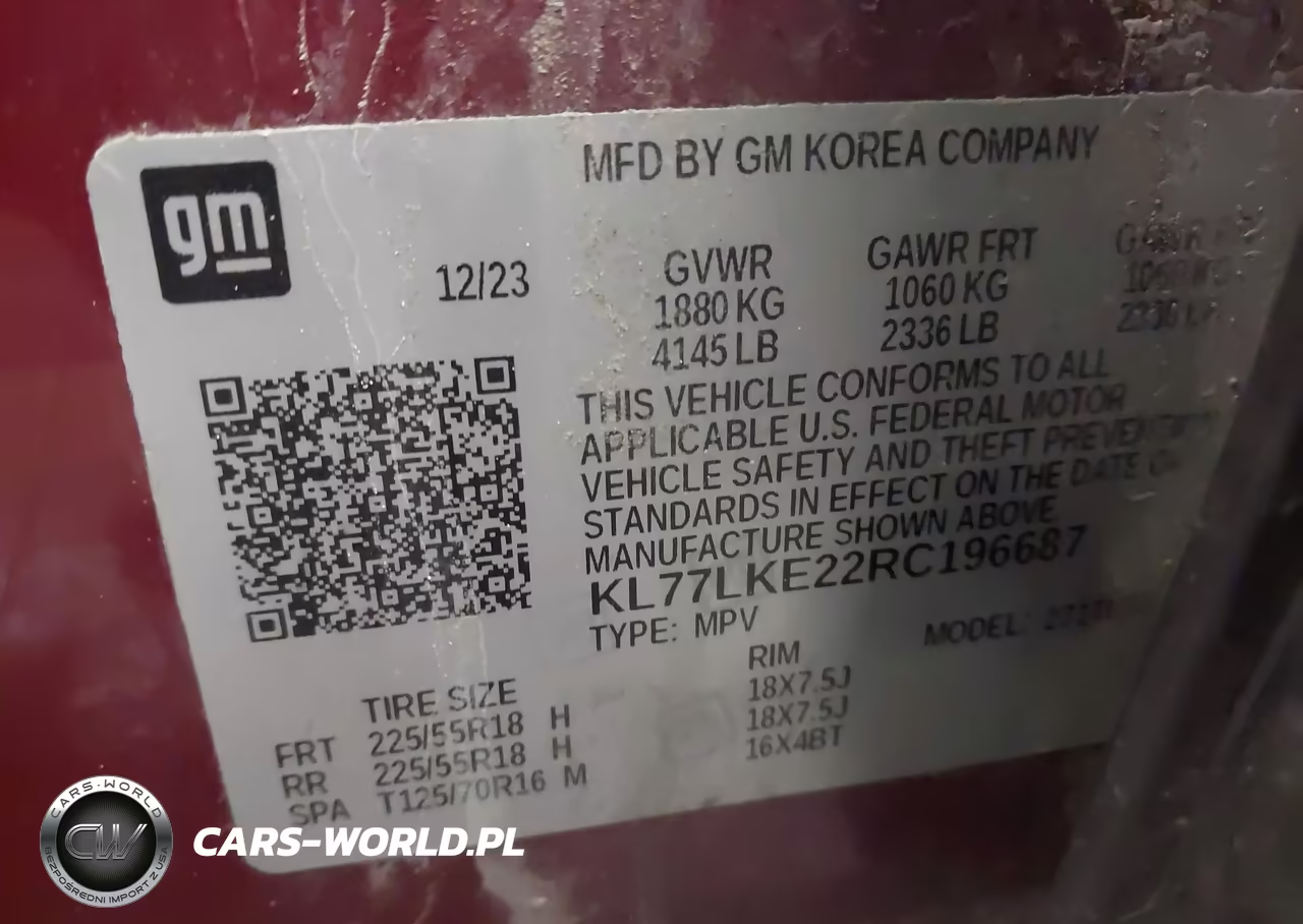 2024 Chevrolet Trax Fwd Activ VIN:KL77LKE22RC196687 - 9
