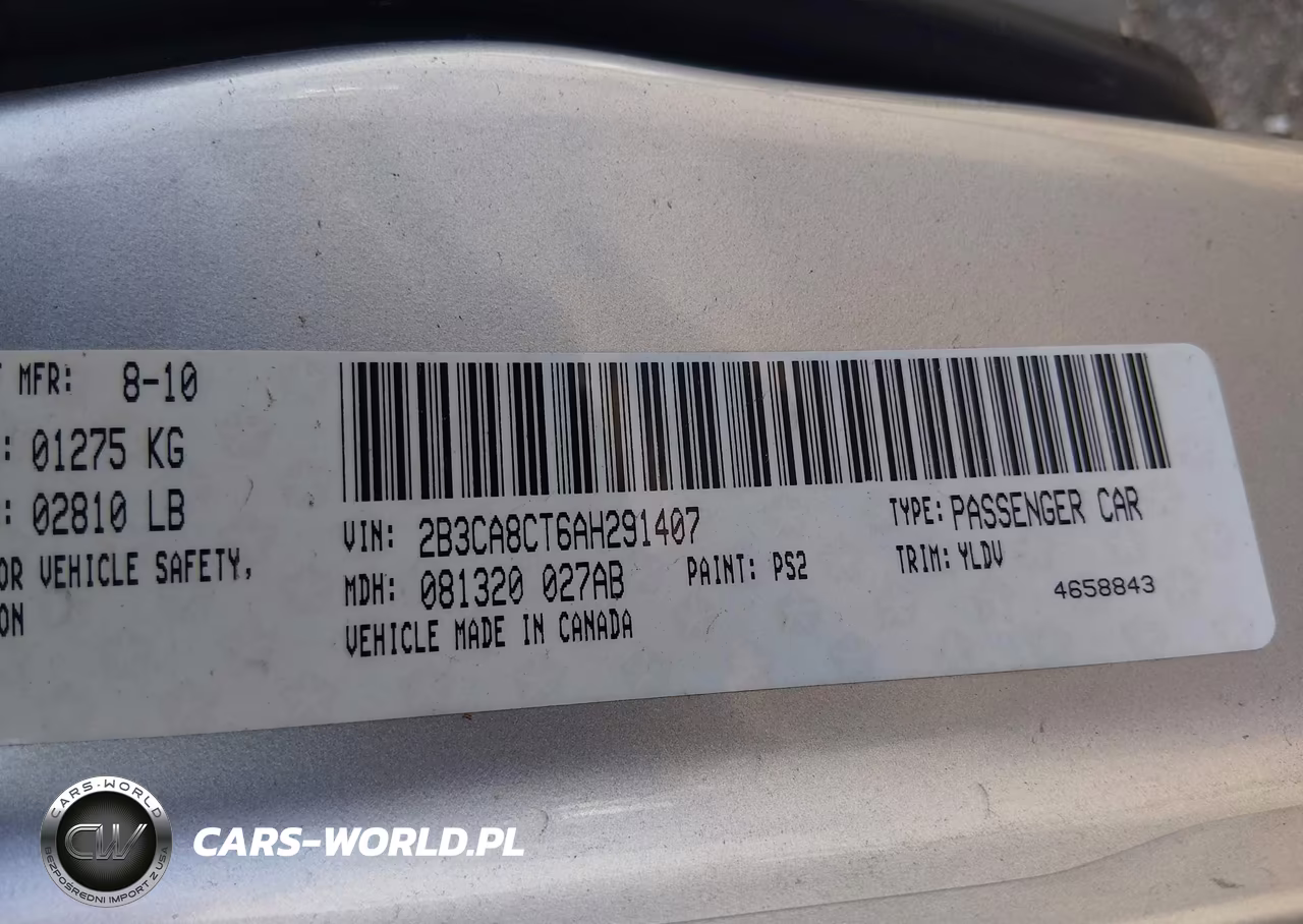 2010 Dodge Charger R-T VIN:2B3CA8CT6AH291407 - 9