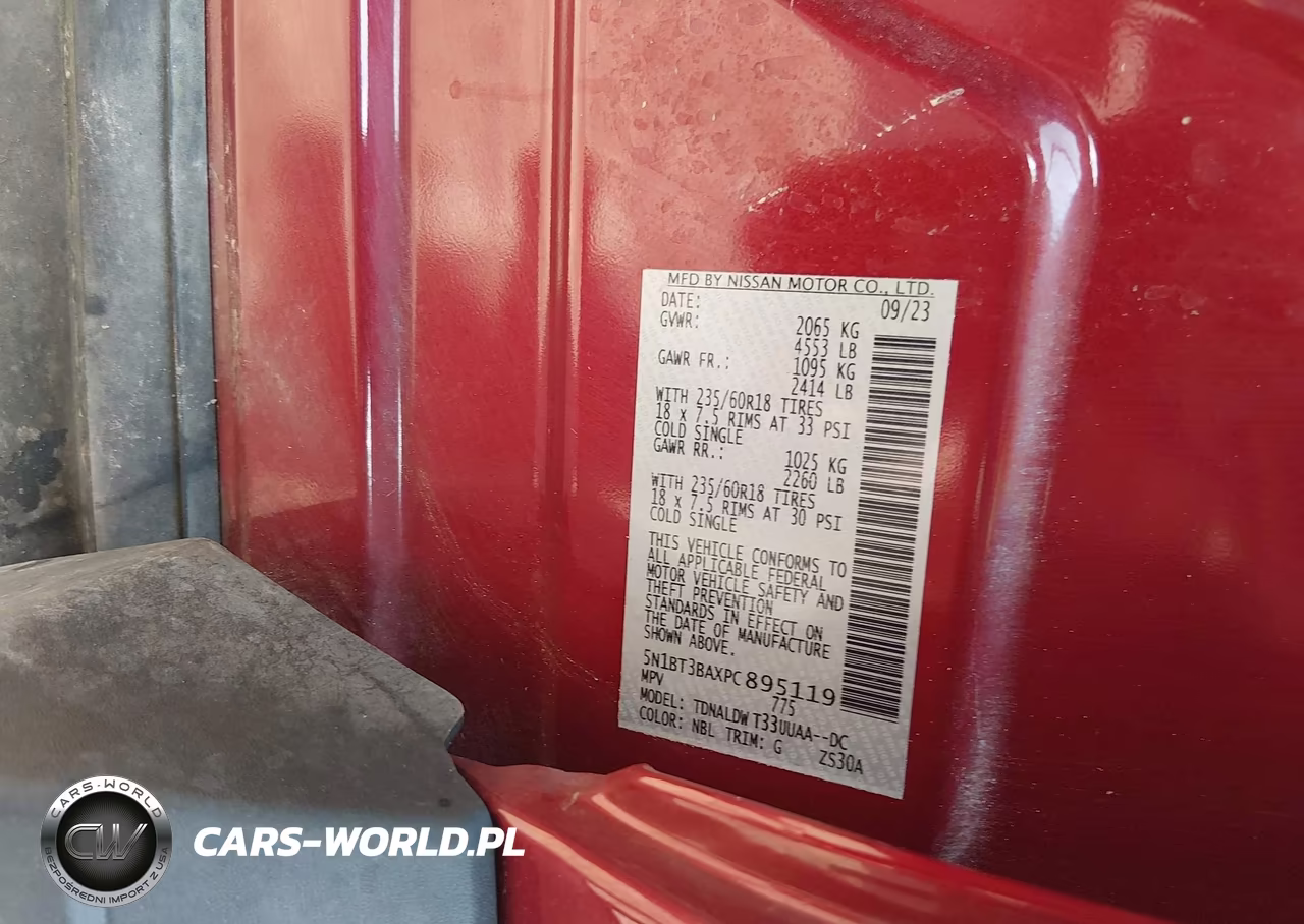 2023 Nissan Rogue Sv Fwd VIN:5N1BT3BAXPC895119 - 9