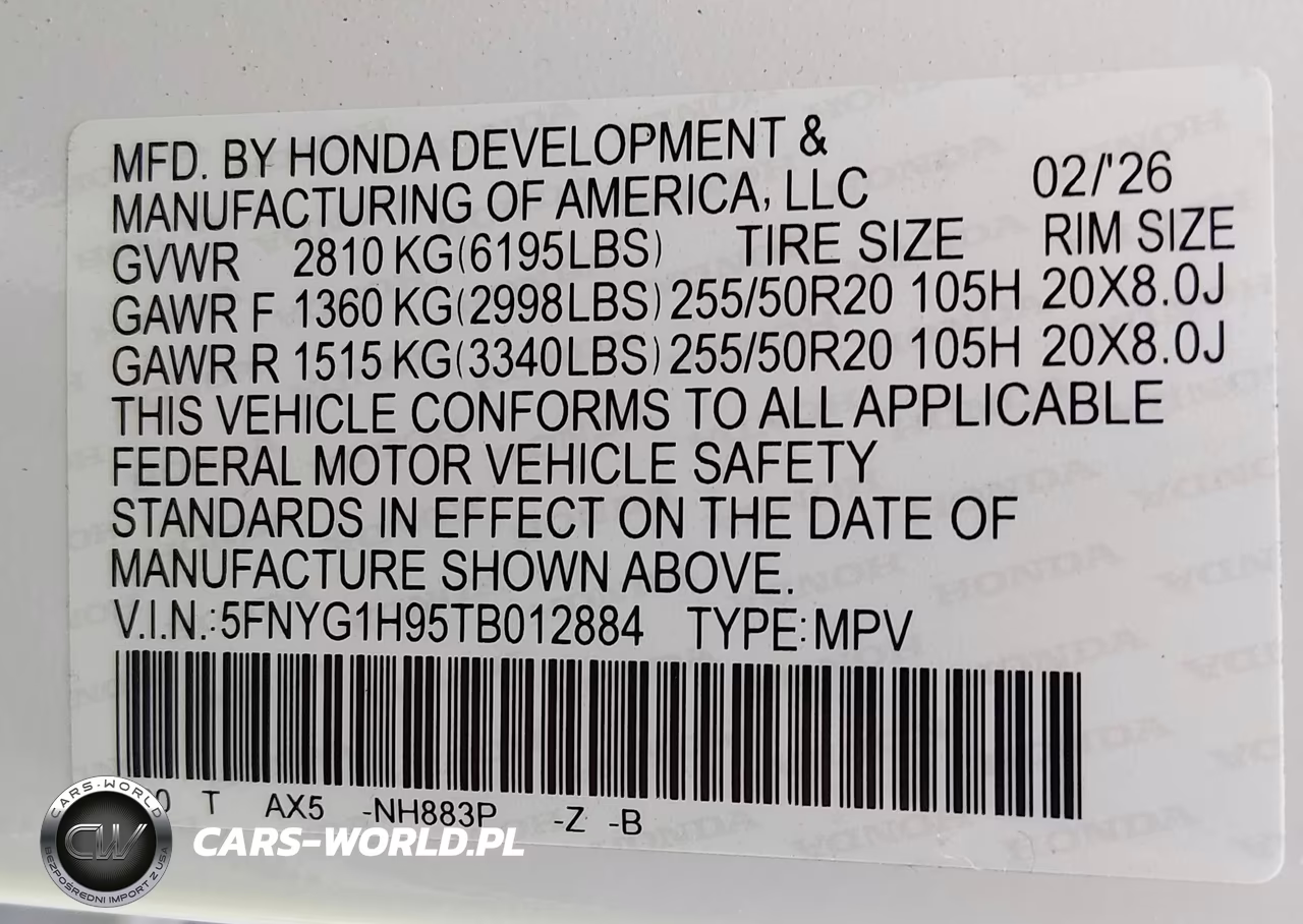 2026 Honda Pilot Black Edition VIN:5FNYG1H95TB012884 - 9