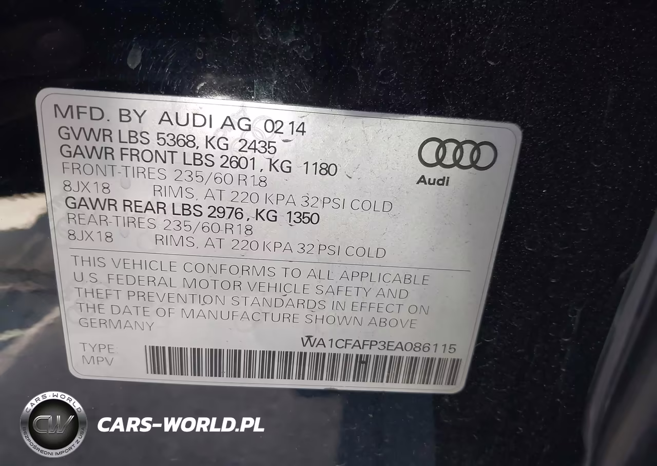 2014 Audi Q5 2.0T Premium VIN:WA1CFAFP3EA086115 - 9