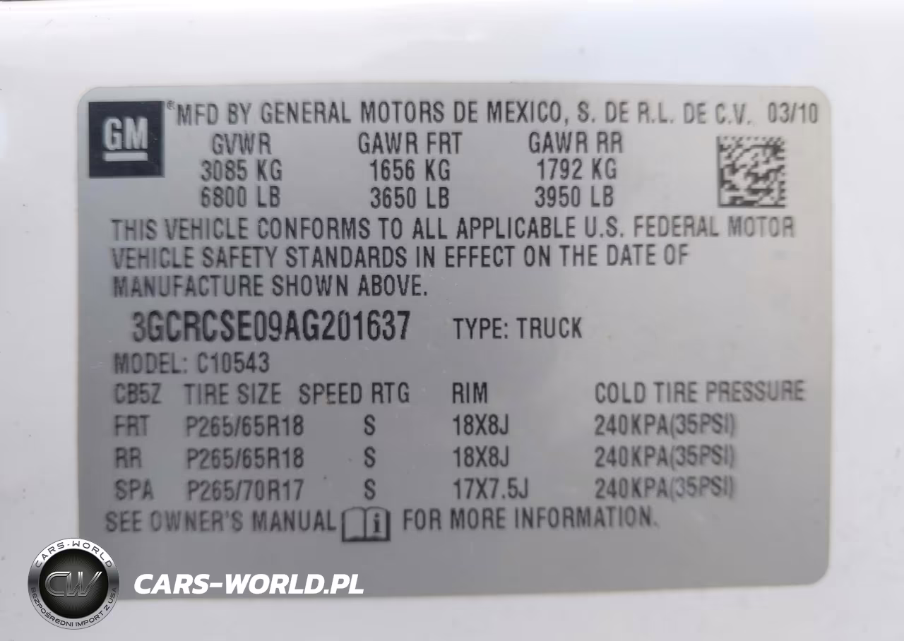 2010 Chevrolet Silverado 1500 Lt VIN:3GCRCSE09AG201637 - 9