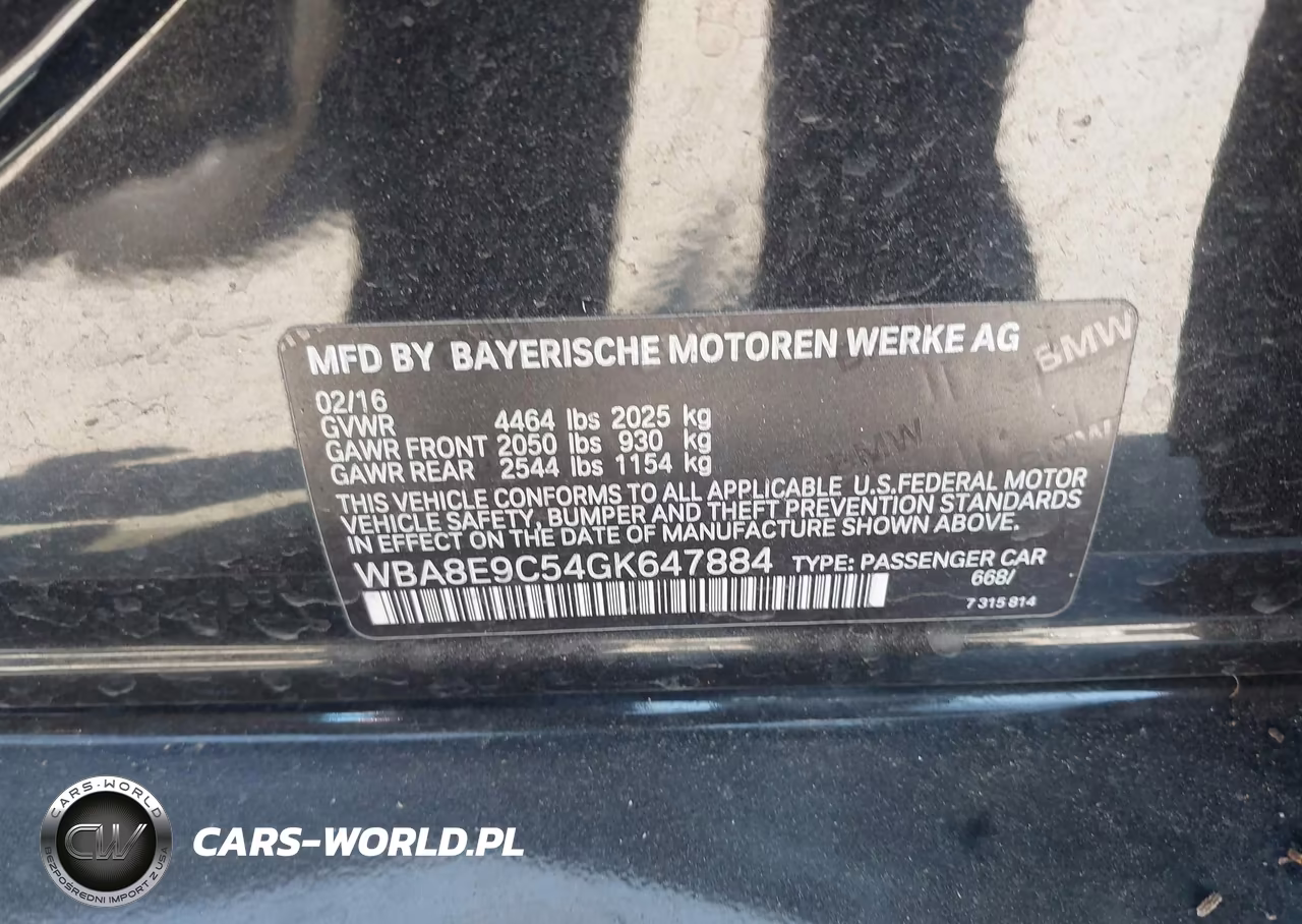 2016 BMW 328I VIN:WBA8E9C54GK647884 - 9