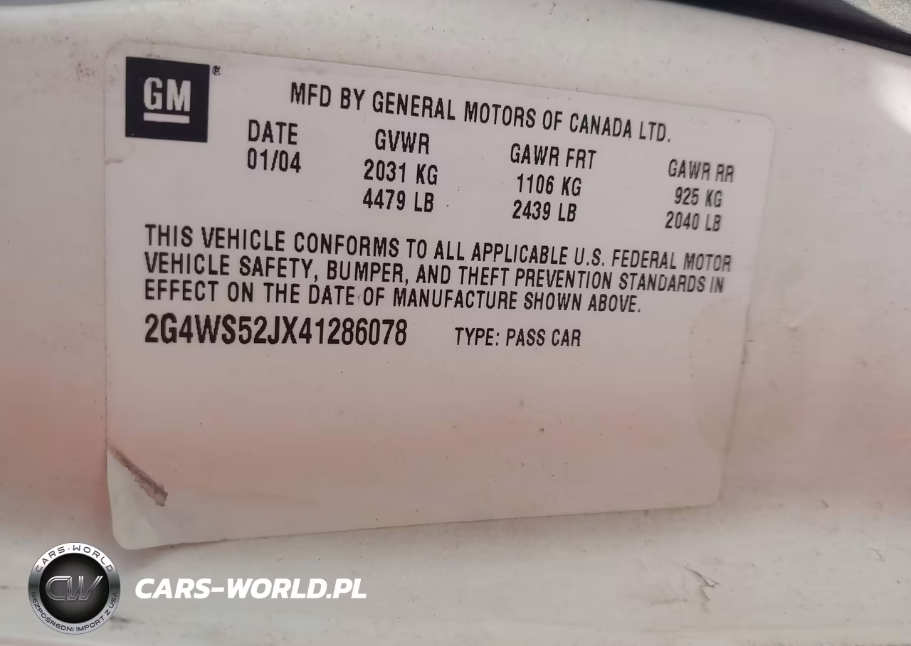 2004 Buick Century VIN:2G4WS52JX41286078 - 9