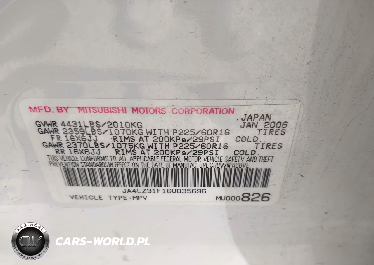 2006 Mitsubishi Outlander Ls VIN:JA4LZ31F16U035696 - 9