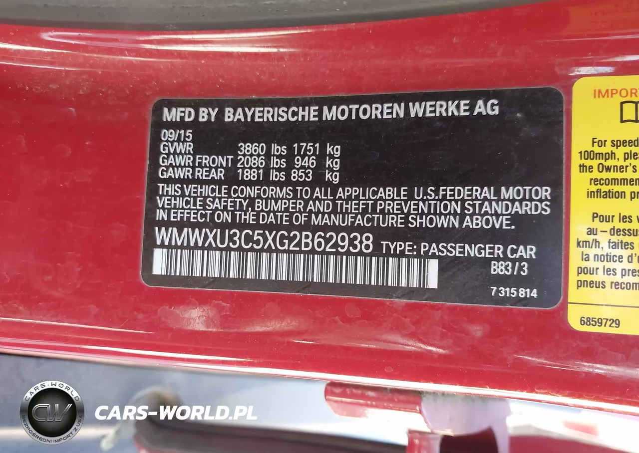 2016 Mini Hardtop Cooper S VIN:WMWXU3C5XG2B62938 - 9