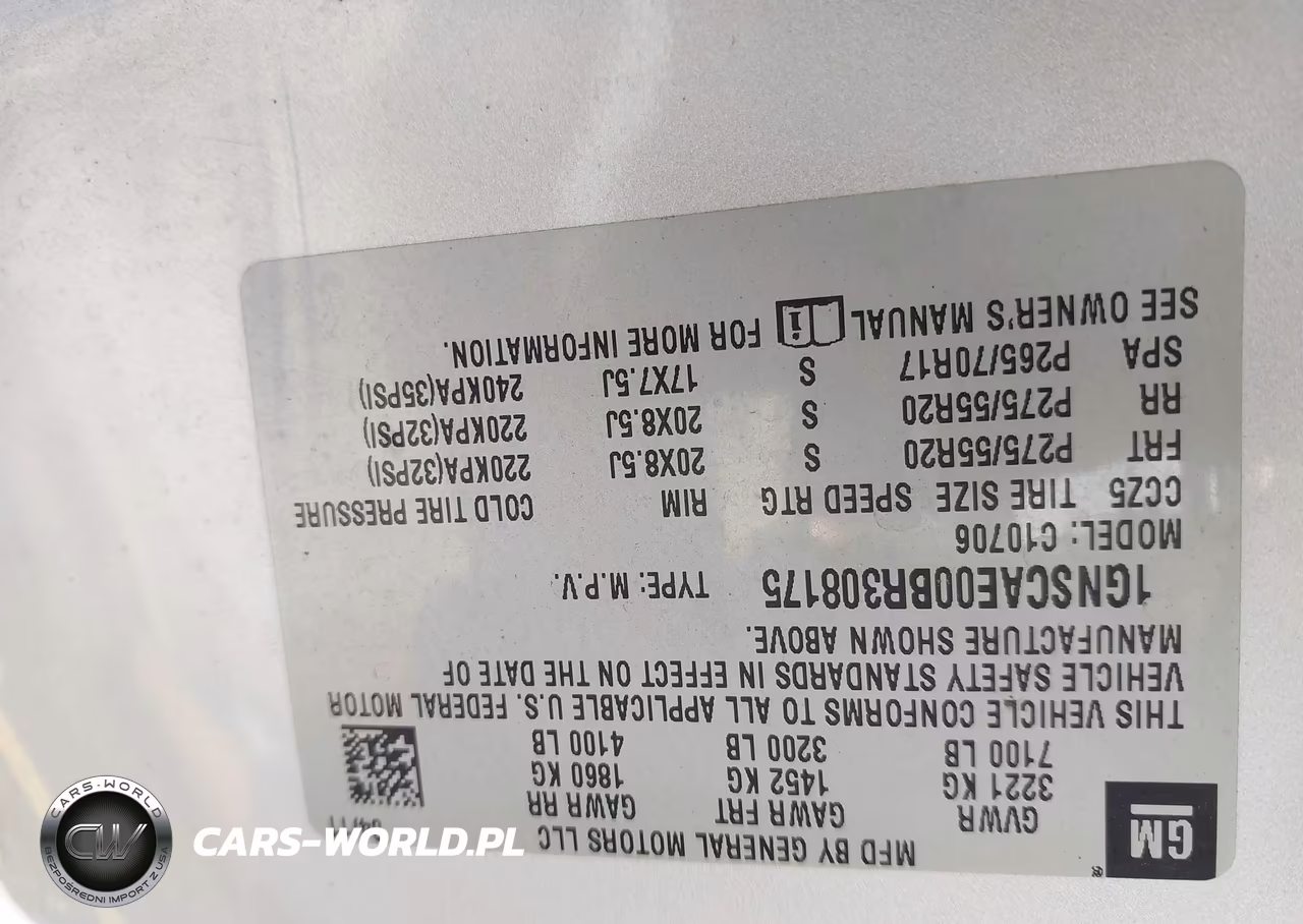 2011 Chevrolet Tahoe Ls VIN:1GNSCAE00BR308175 - 9