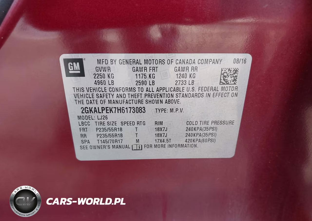 2017 GMC Terrain Slt VIN:2GKALPEK7H6173083 - 9