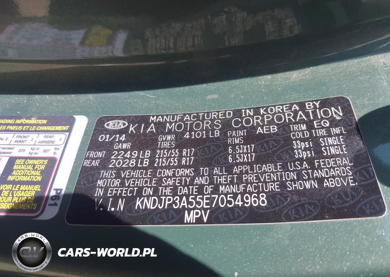 2014 Kia Soul + VIN:KNDJP3A55E7054968 - 9