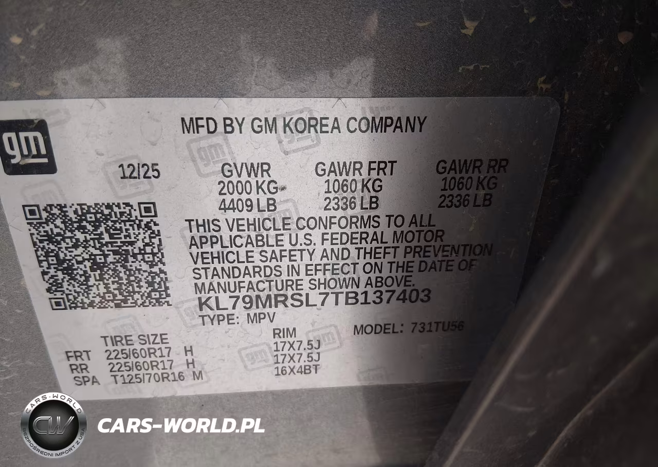 2026 Chevrolet Trailblazer Awd Lt VIN:KL79MRSL7TB137403 - 9