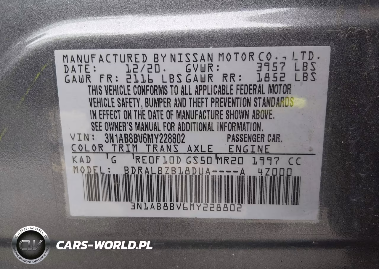 2021 Nissan Sentra S Xtronic Cvt VIN:3N1AB8BV6MY228802 - 9