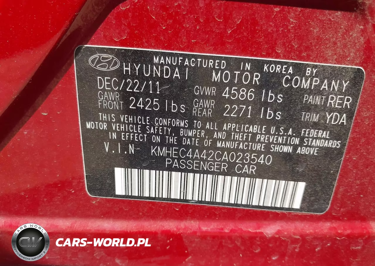 2012 Hyundai Sonata Hybrid VIN:KMHEC4A42CA023540 - 9