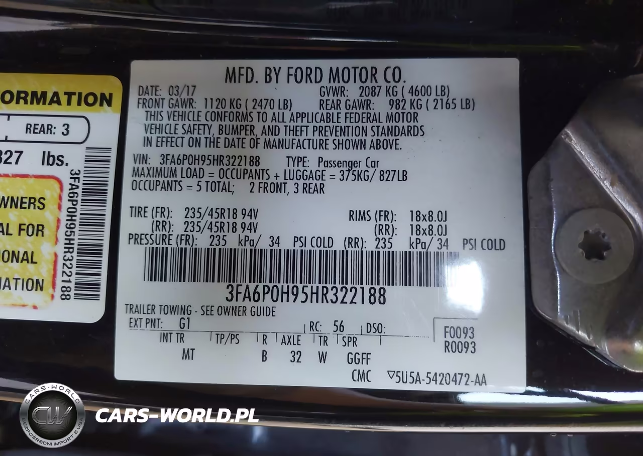 2017 Ford Fusion Se VIN:3FA6P0H95HR322188 - 9