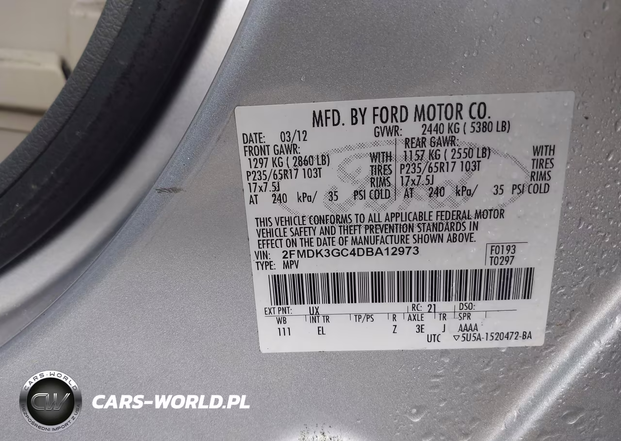 2013 Ford Edge Se VIN:2FMDK3GC4DBA12973 - 9