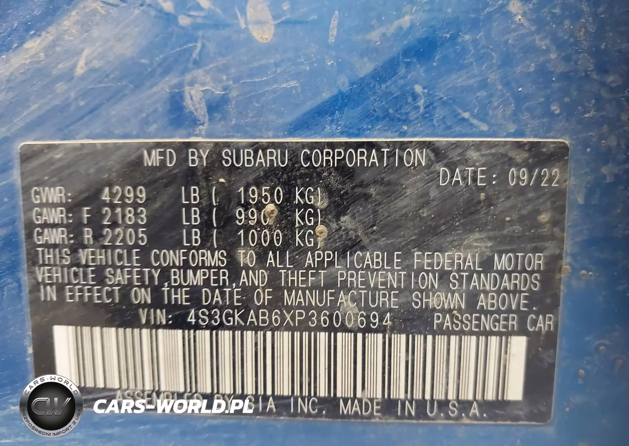 2023 Subaru Impreza Base VIN:4S3GKAB6XP3600694 - 9