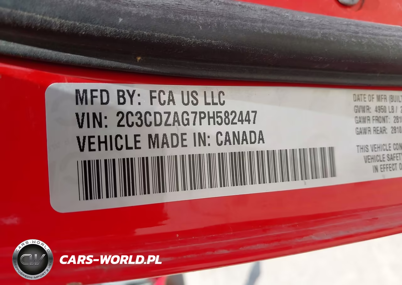 2023 Dodge Challenger Sxt VIN:2C3CDZAG7PH582447 - 9