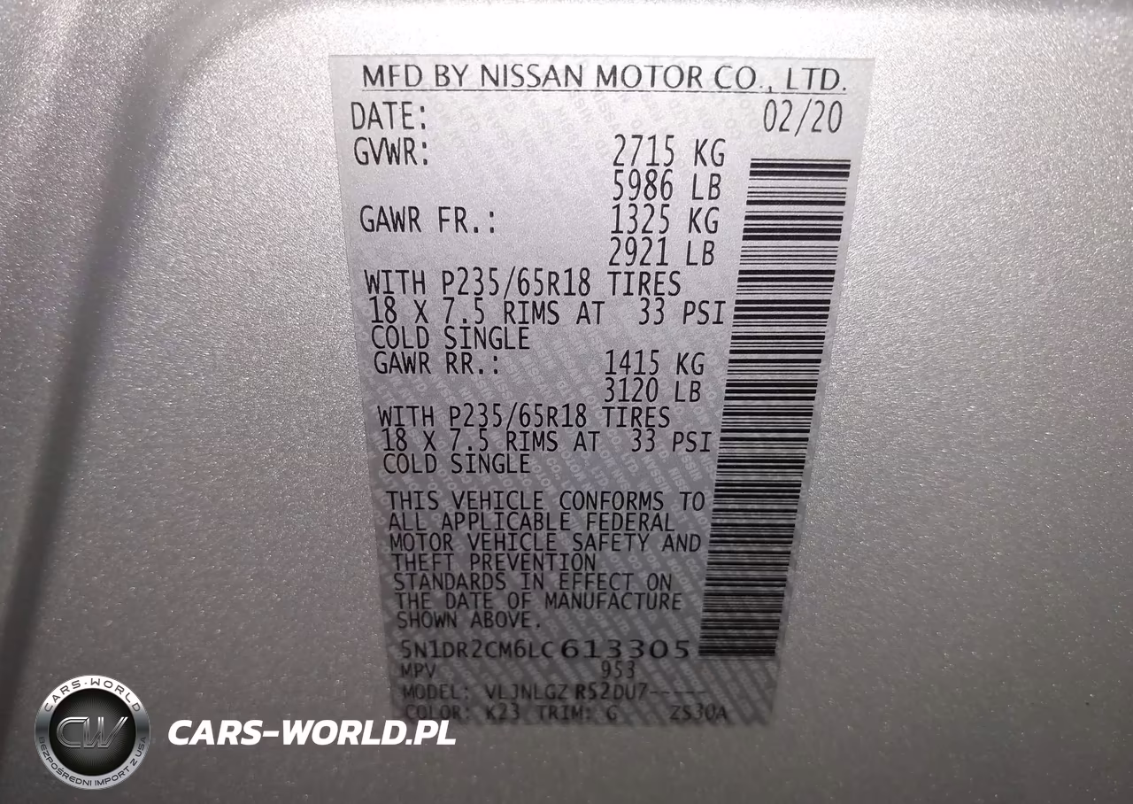 2020 Nissan Pathfinder Sl 4Wd VIN:5N1DR2CM6LC613305 - 9