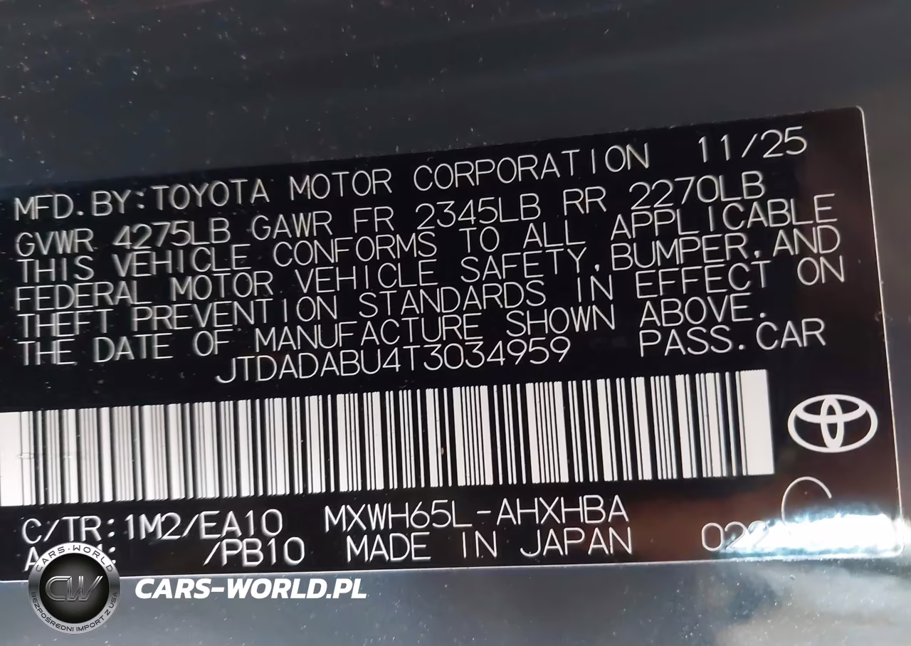 2026 Toyota Prius Limited Awd-E VIN:JTDADABU4T3034959 - 9