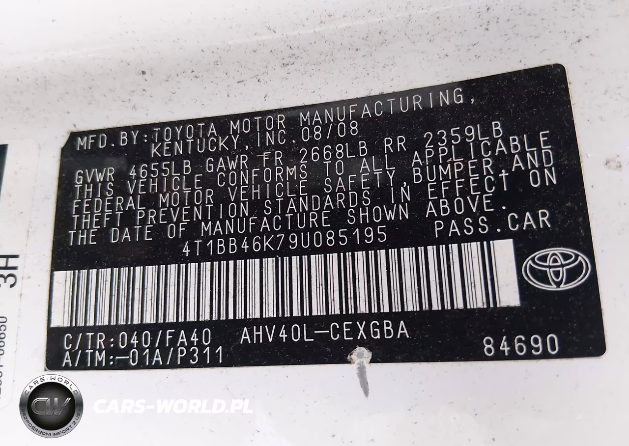 2009 Toyota Camry Hybrid VIN:4T1BB46K79U085195 - 9