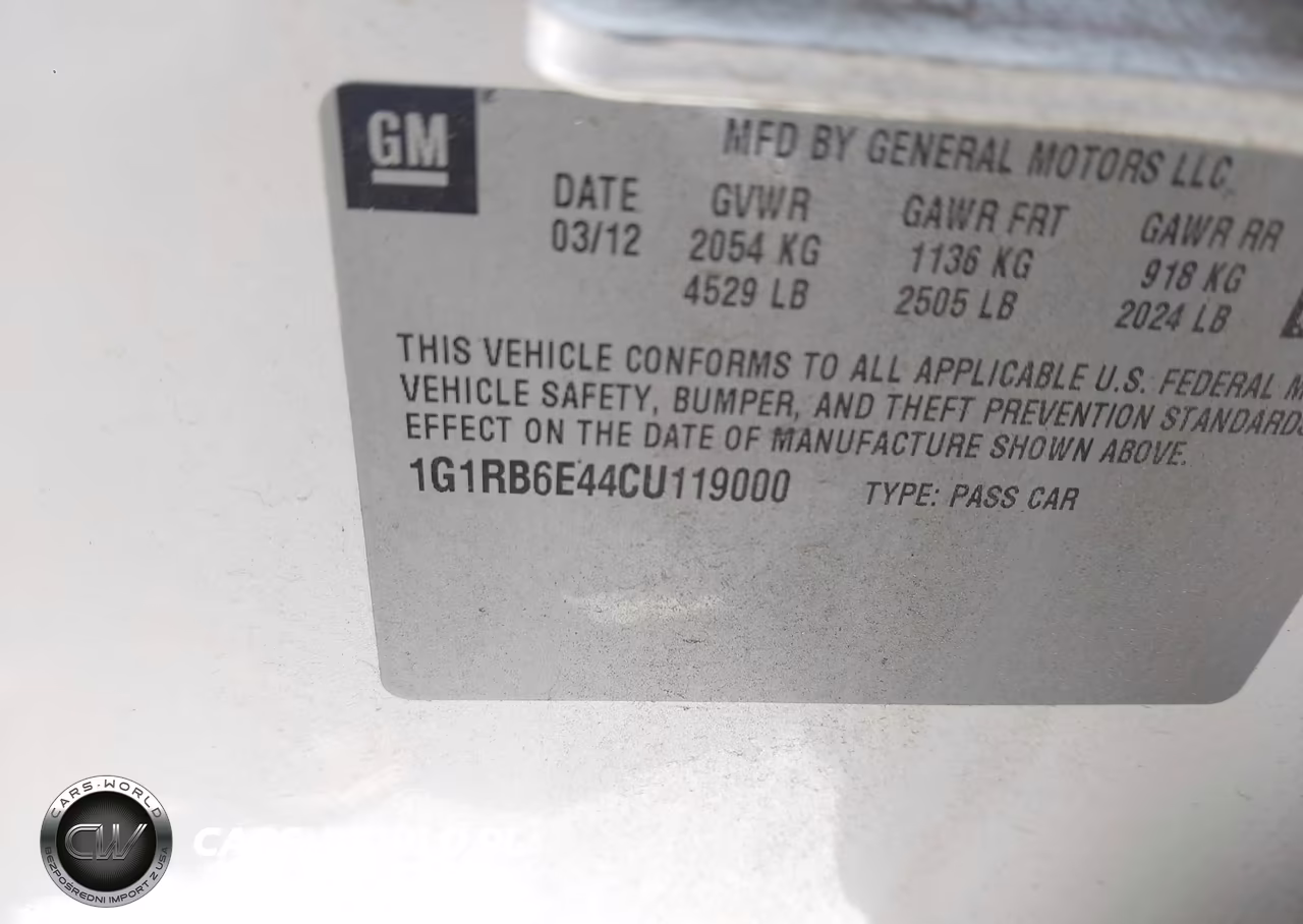 2012 Chevrolet Volt VIN:1G1RB6E44CU119000 - 9