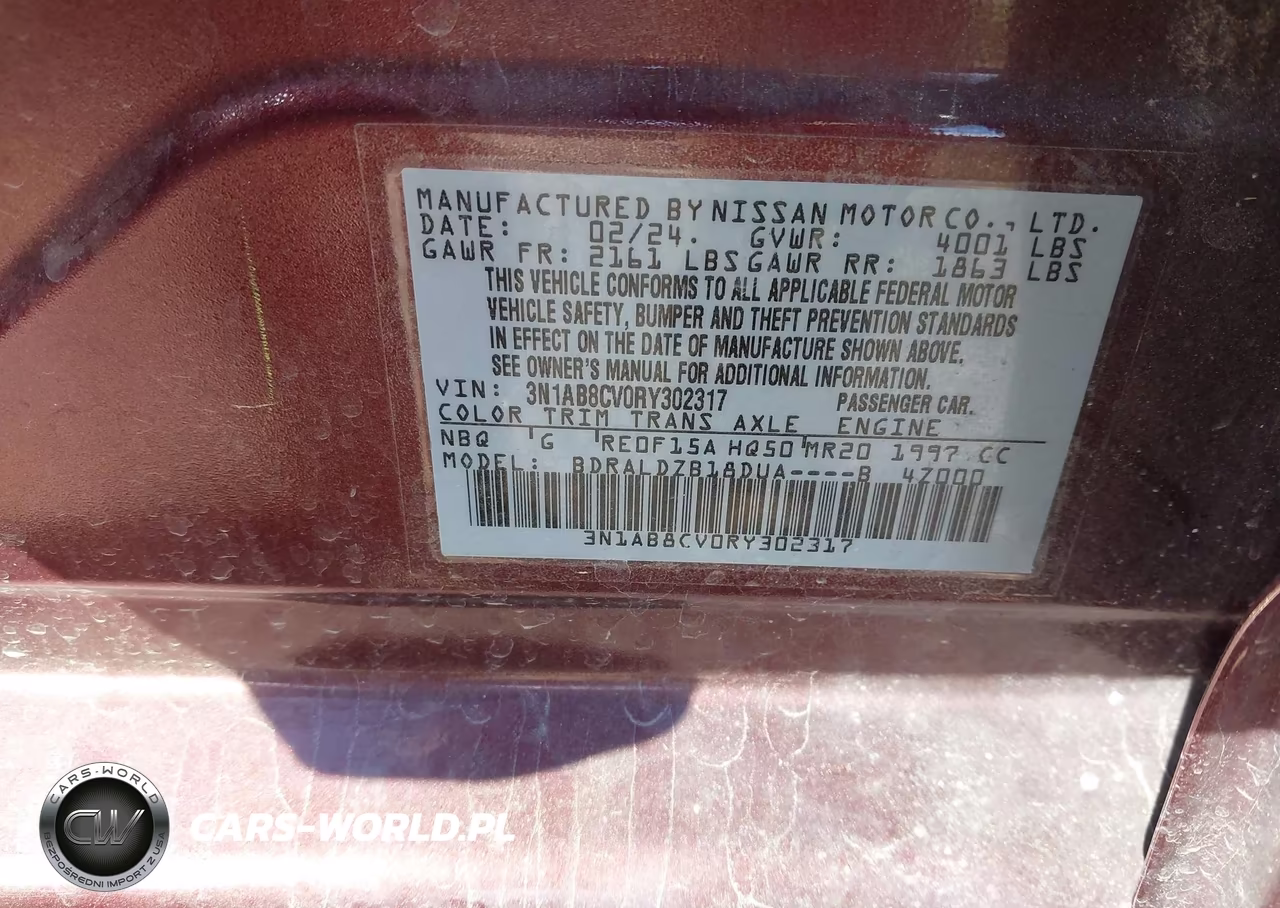 2024 Nissan Sentra Sv Xtronic Cvt VIN:3N1AB8CV0RY302317 - 9