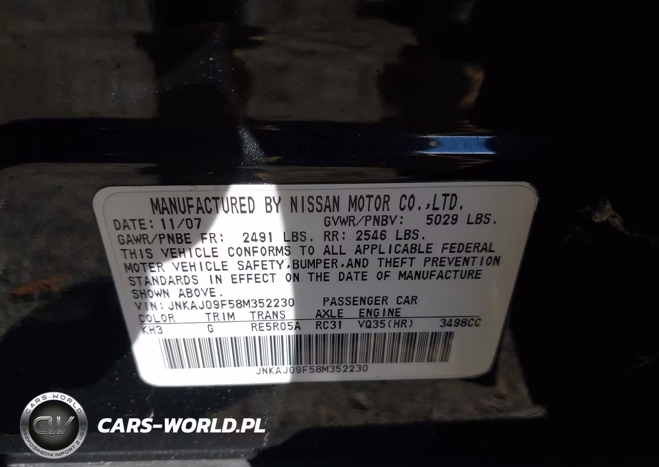 2008 Infiniti Ex35 Journey VIN:JNKAJ09F58M352230 - 9