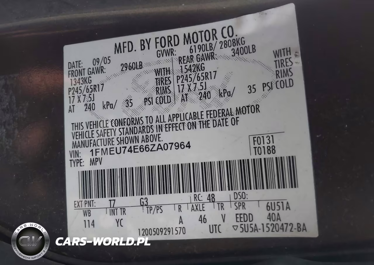 2006 Ford Explorer Eddie Bauer VIN:1FMEU74E66ZA07964 - 9