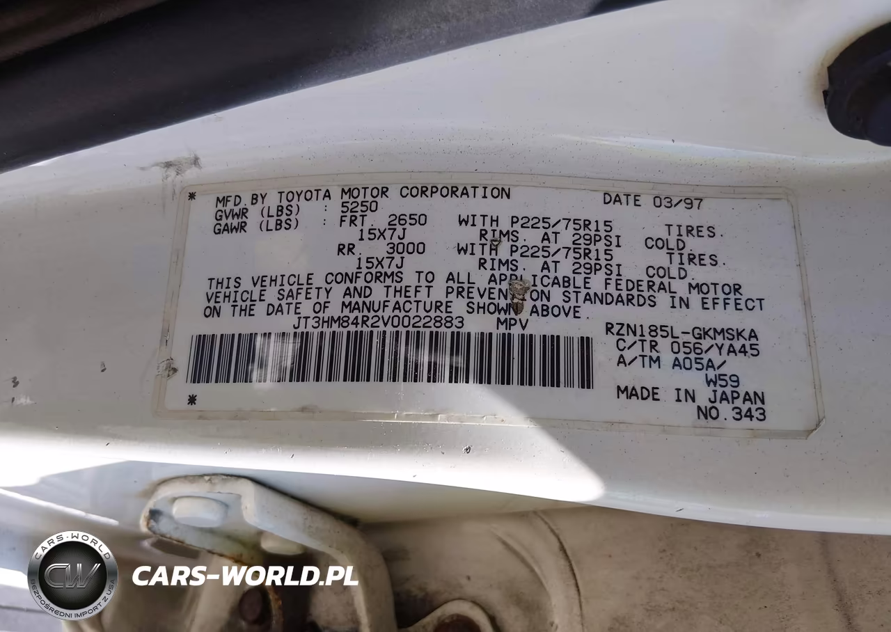 1997 Toyota 4Runner VIN:JT3HM84R2V0022883 - 7