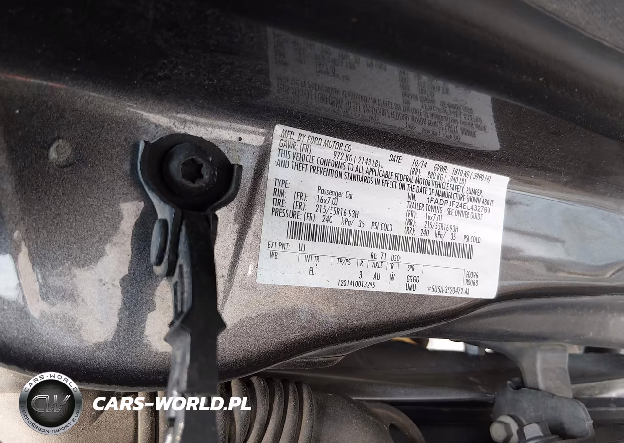 2014 Ford Focus Se VIN:1FADP3F24EL432769 - 9