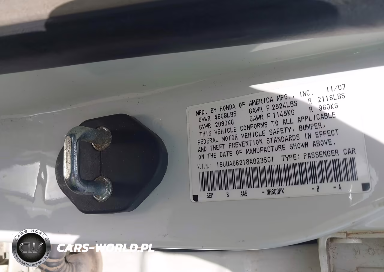 2008 Acura Tl 3.2 VIN:19UUA66218A023501 - 9