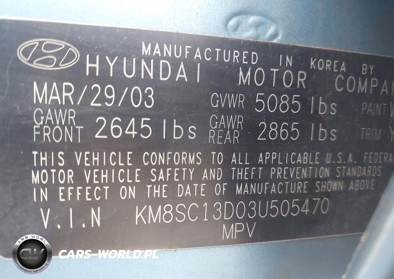 2003 Hyundai Santa Fe Gls-Lx VIN:KM8SC13D03U505470 - 9