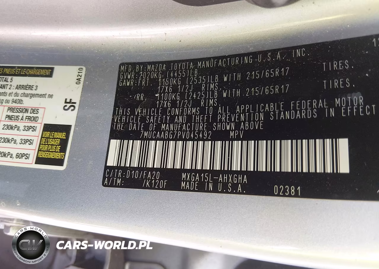 2023 Toyota Corolla Cross Le VIN:7MUCAABG7PV045492 - 9
