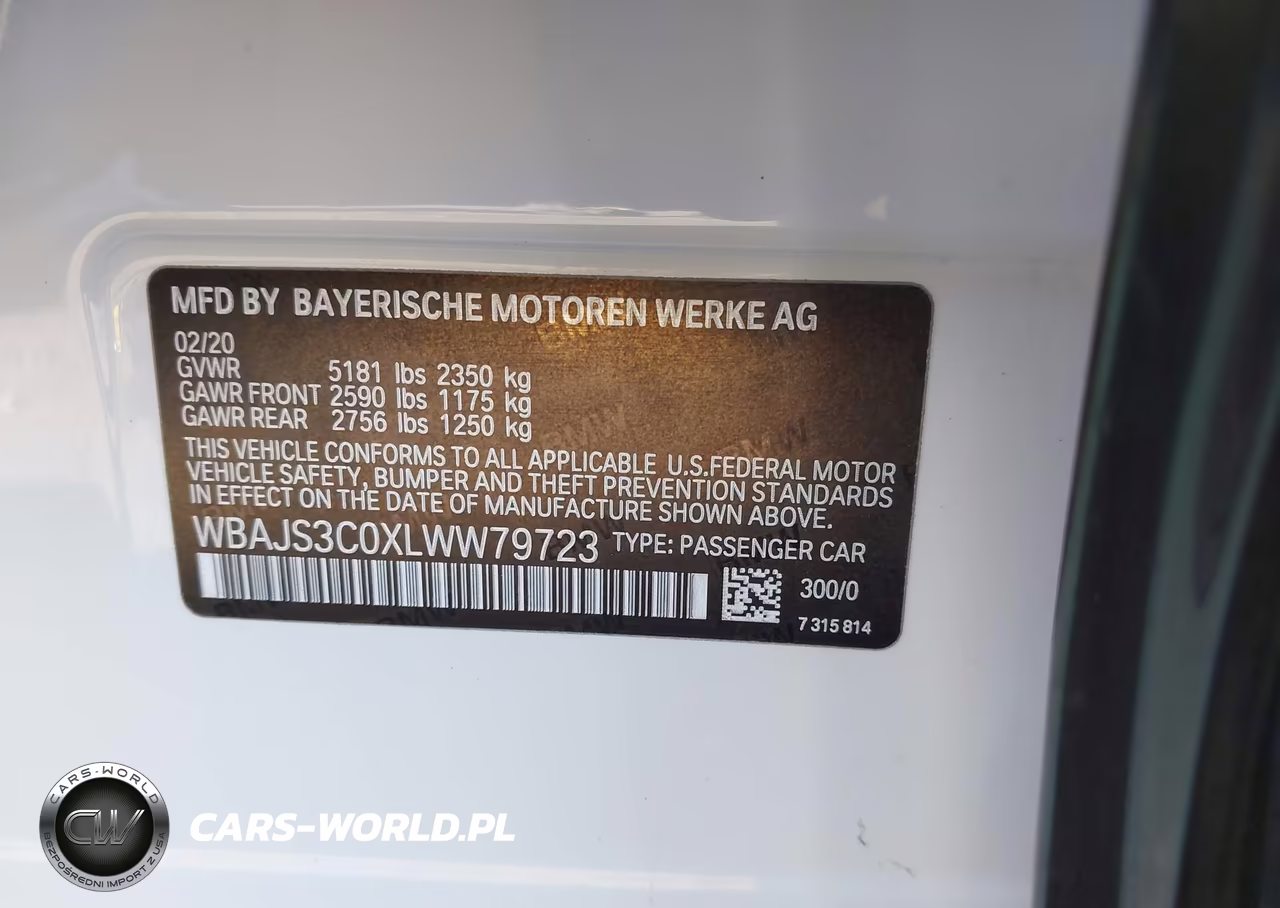 2020 BMW 540I xDrive VIN:WBAJS3C0XLWW79723 - 9