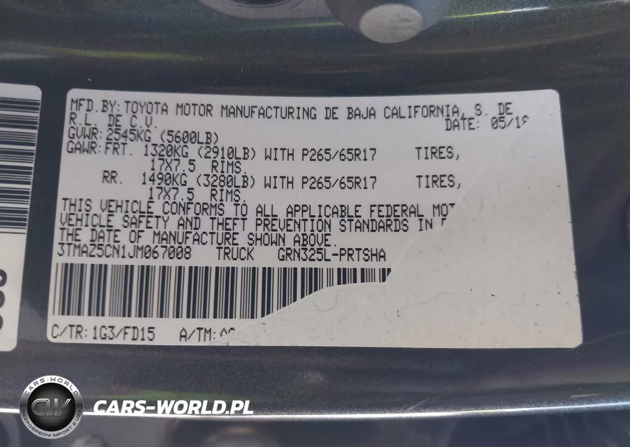 2018 Toyota Tacoma Trd Sport VIN:3TMAZ5CN1JM067008 - 9
