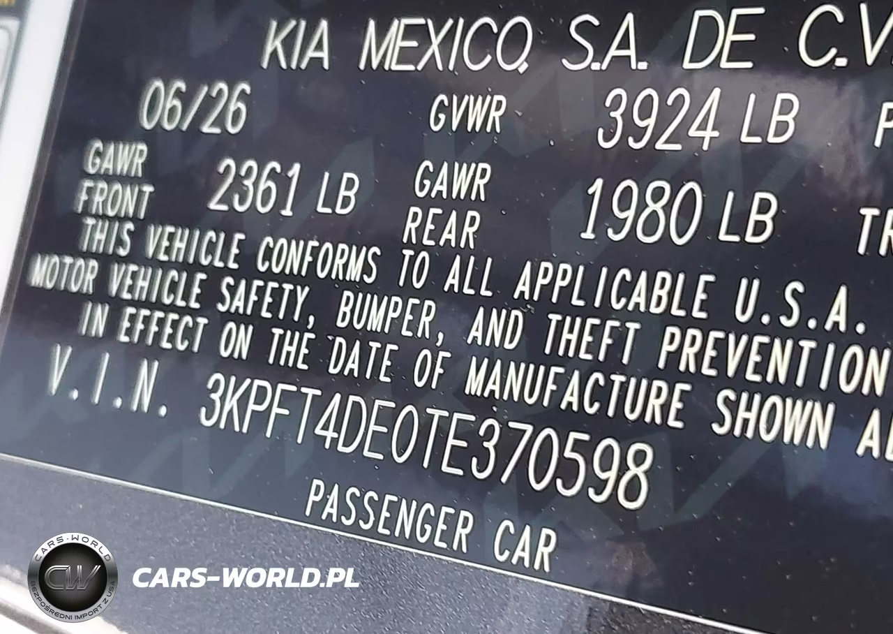 2026 Kia K4 Lx VIN:3KPFT4DE0TE370598 - 9