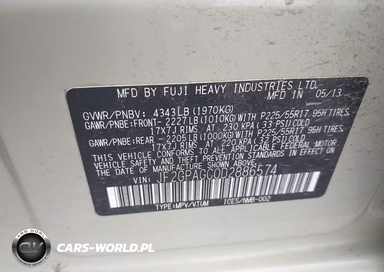 2013 Subaru Xv Crosstrek 2.0I Limited VIN:JF2GPAGC0D2886574 - 9