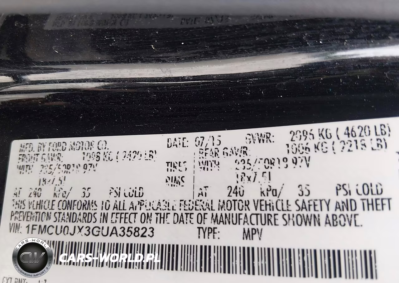 2016 Ford Escape Titanium VIN:1FMCU0JX3GUA35823 - 9