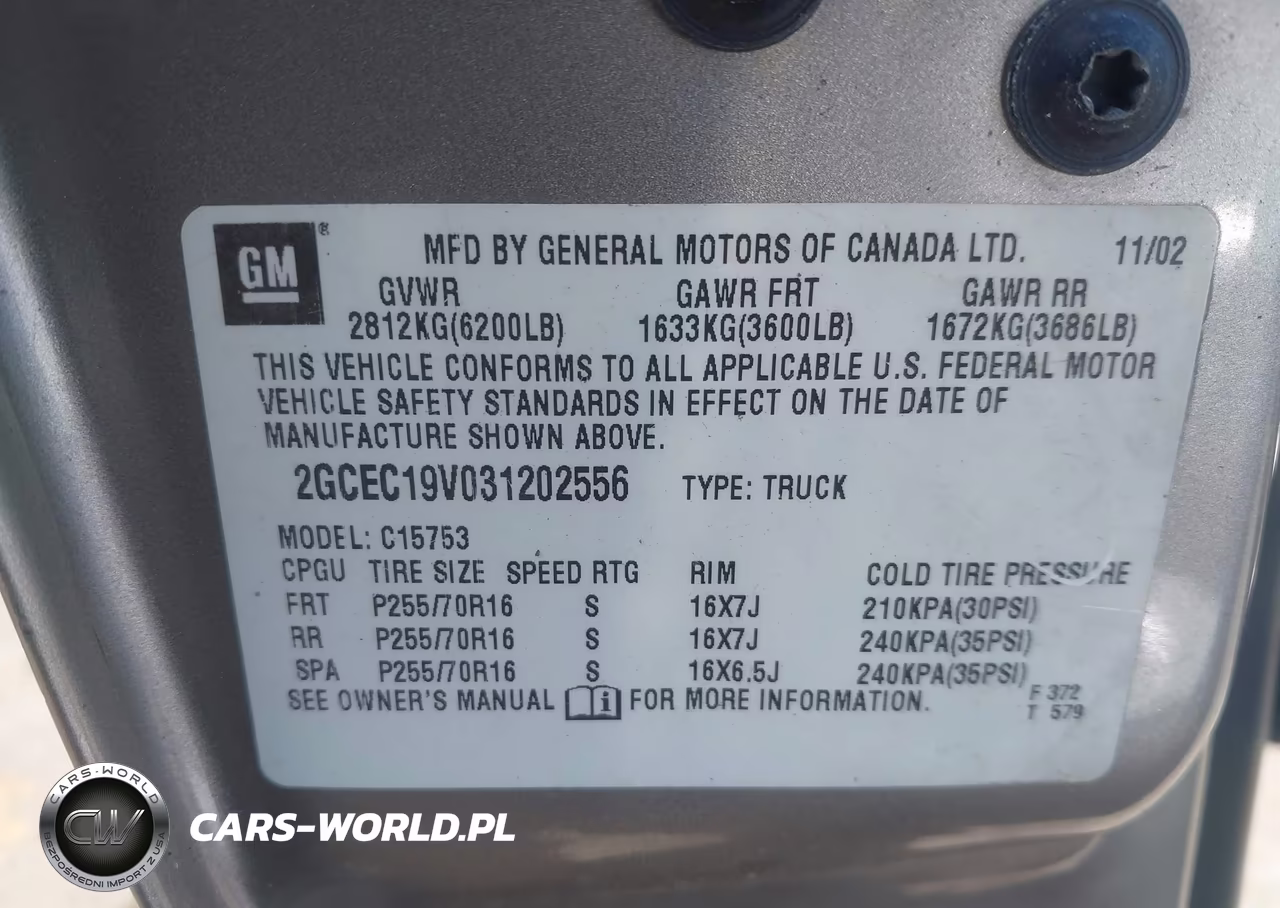 2003 Chevrolet Silverado 1500 Ls VIN:2GCEC19V031202556 - 9