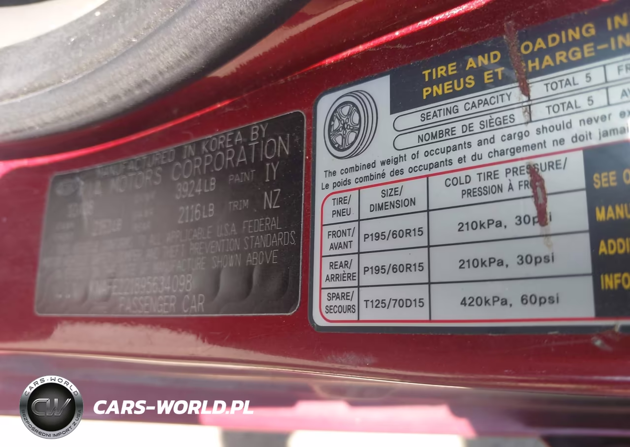 2009 Kia Spectra Ex VIN:KNAFE221895634098 - 9