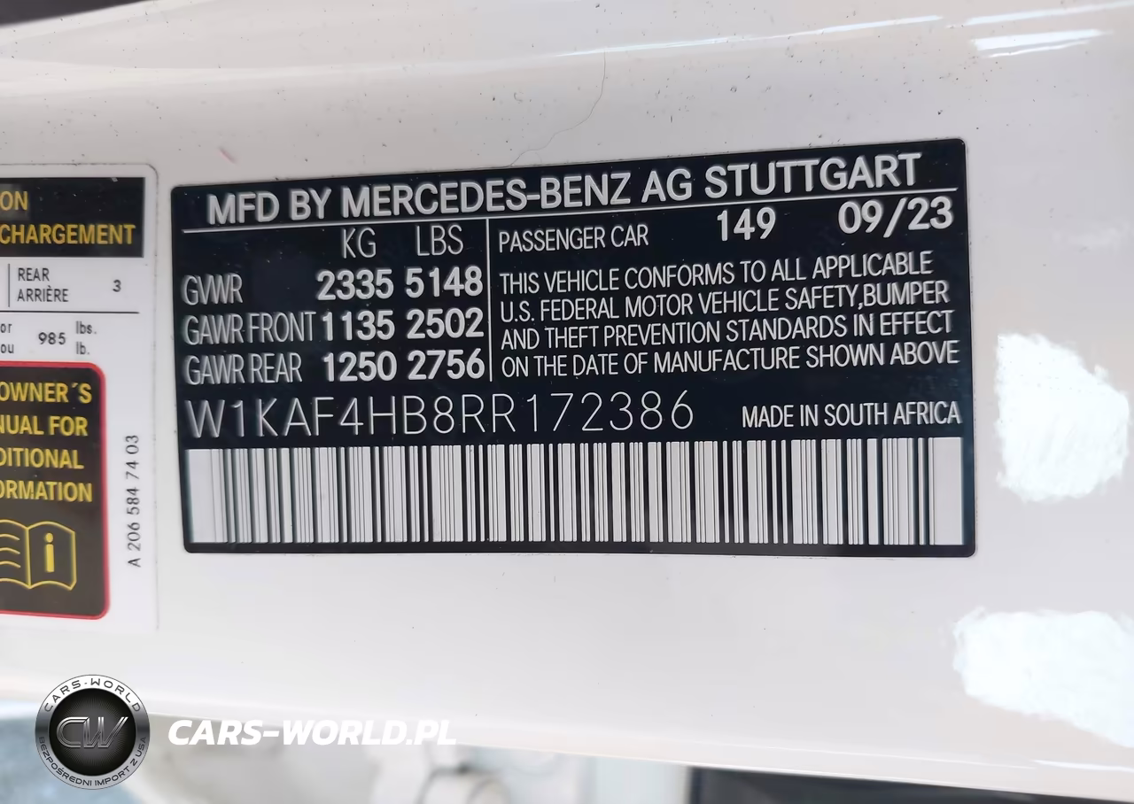 2024 Mercedes-Benz C 300 VIN:W1KAF4HB8RR172386 - 9