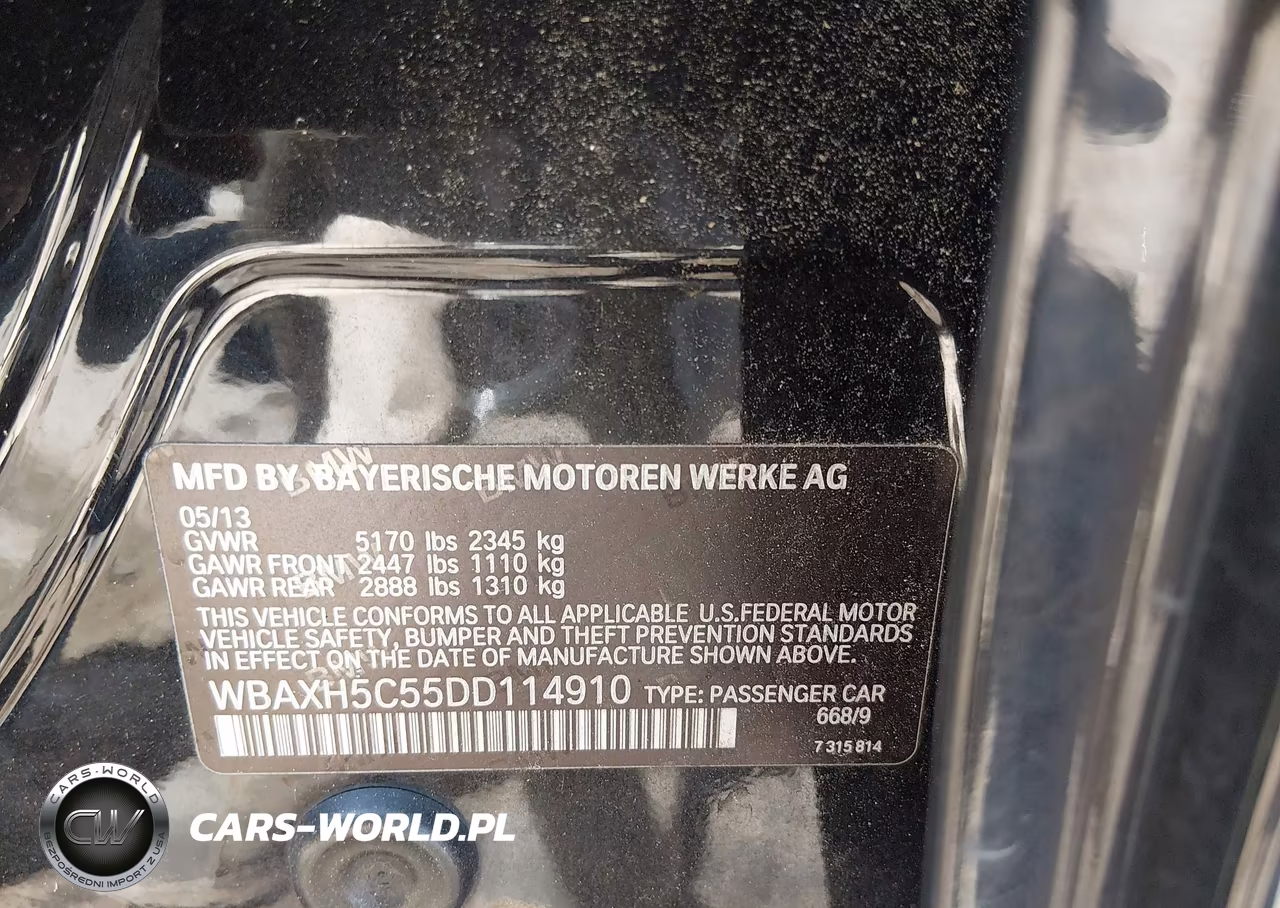 2013 BMW 528I xDrive VIN:WBAXH5C55DD114910 - 9