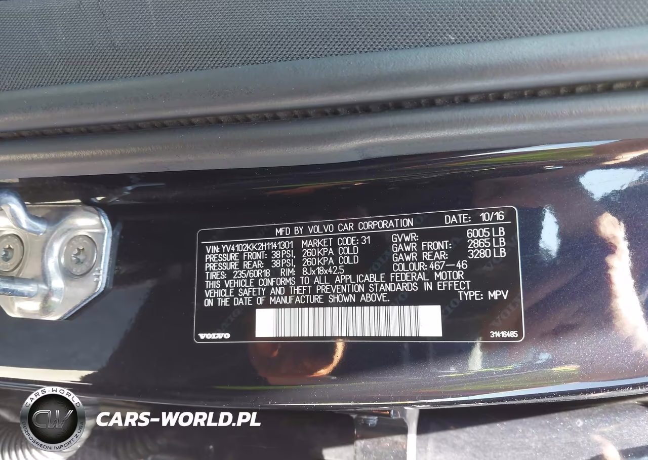 2017 Volvo Xc90 T5 Momentum VIN:YV4102KK2H1141301 - 9